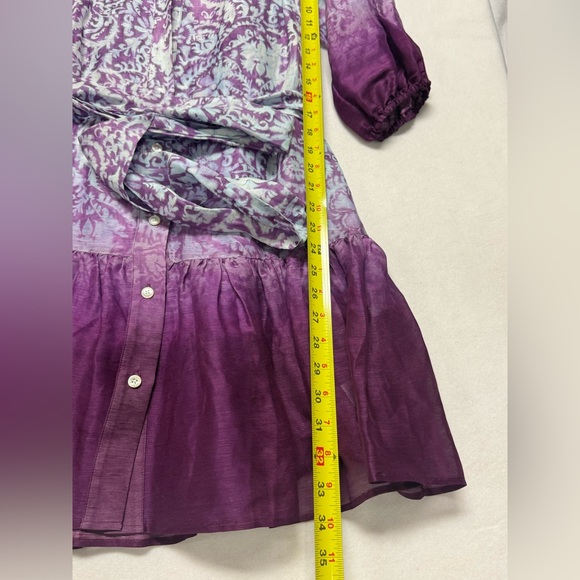 CHRISTY LYNN Erin Purple Shirt Dress – Size Medium – tie waist- EUC - Picture 11 of 13